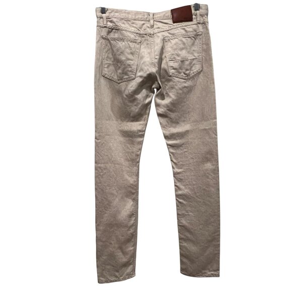 Gustin Slim Rustic Slub Linen 5 Pocket Pants, Natural, 36 - Picture 2 of 12